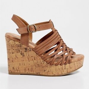 Maurice’s Jennifer Wedge Heels Shoes Open-Toe